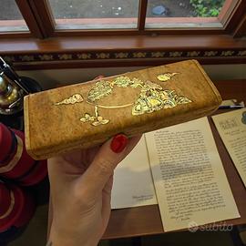 Antico plumier pietra decorato madreperla anni 20