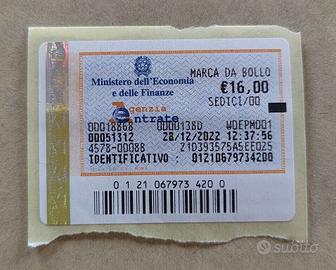 Marche Bollo nuove valide da € 16 varie date