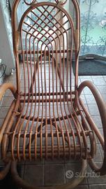 SEDIA DONDOLO VIMINI