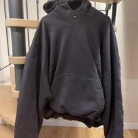 Yeezy Gap Balenciaga Logo Hoodie Black