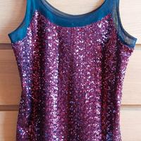 Maglia con paillettes nuova taglia 48