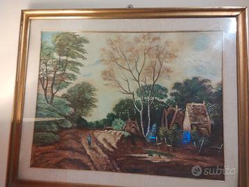 quadro olio su tela
