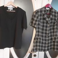 Nr. 2 capi:t-shirt+giacca in lino tg M e 42(€3/€5)
