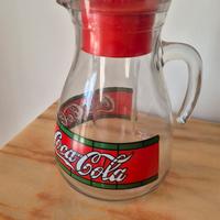 Brocca in vetro vintage Coca-cola