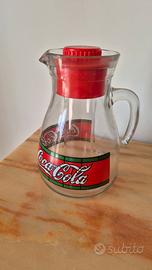 Brocca in vetro vintage Coca-cola