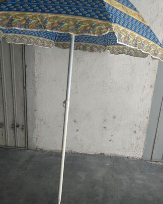 Vintage ombrellone in cotone vero