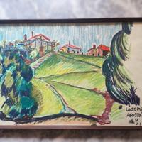 Paesaggio a Lago di Santa Croce, Agosto 1961