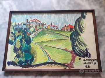 Paesaggio a Lago di Santa Croce, Agosto 1961