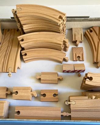 Pista treno magnetico in legno