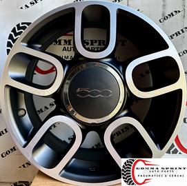 4 CERCHI IN LEGA ORIGINALI RAGGIO 15 FIAT 500