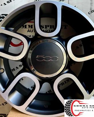 4 CERCHI IN LEGA ORIGINALI RAGGIO 15 FIAT 500