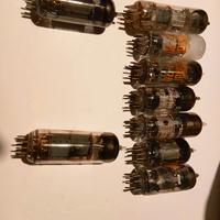 Lotto 9 Valvole Termoioniche Vintage