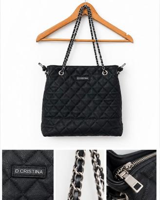 BORSA A SPALLA D.CRISTINA NERA