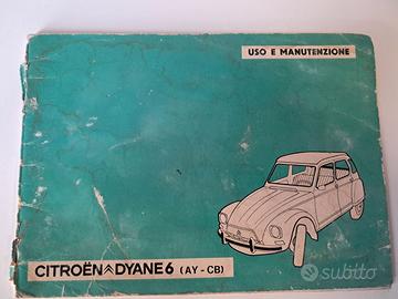 LIBRETTO MANUTENZIONE CITROEN DYANE6