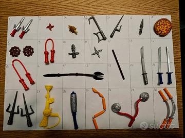 accessori armi ninja turtles TMNT 