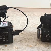 2 videocamere Sony nex-fs100e con accessori