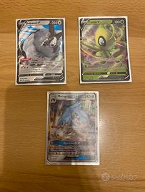 Carte Pokemon - Dubwool V, Celebi V, Metagross Gx