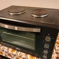 Forno elettrico 60 LT con 2 piastre cottura