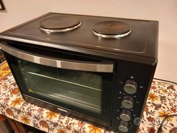 Forno elettrico 60 LT con 2 piastre cottura