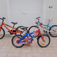 TRE Biciclette da bambino