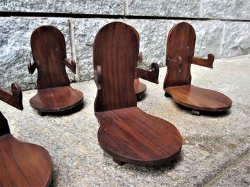 Set di 8 ufo divertenti fatti a mano da artigiano