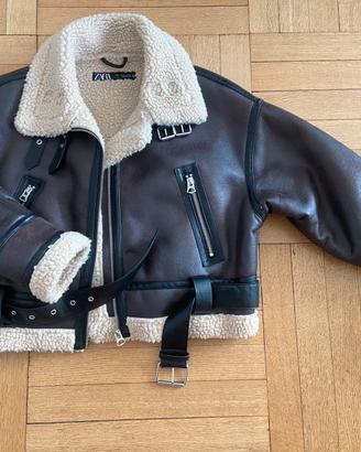 Giacca biker montone Zara