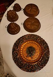 piatti decorativi in rame