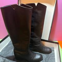 Stivali vera pelle alti