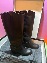 Stivali vera pelle alti