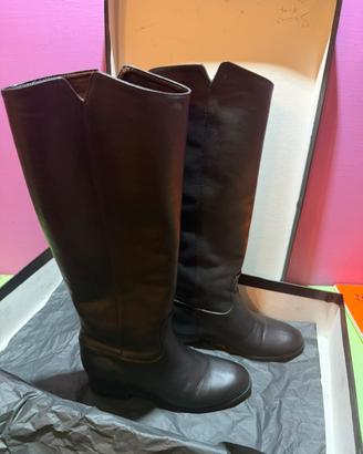 Stivali vera pelle alti