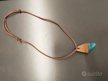collana legno e resina