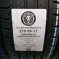2 GOMME 215 55 17 CONTINENTAL A61311