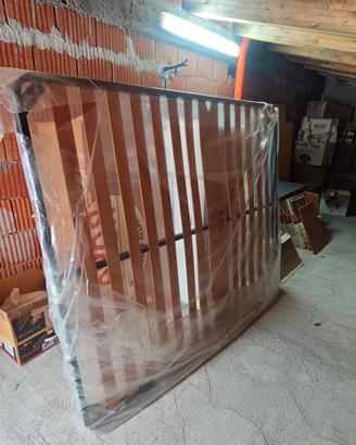 Rete Matrimoniale a Doghe in Legno (160x190cm)