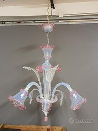 lampadario in vetro di murano 