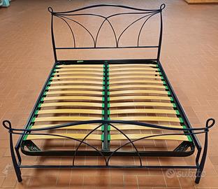 LETTO MATRIMONIALE DOIMO IN FERRO COLORE BLU