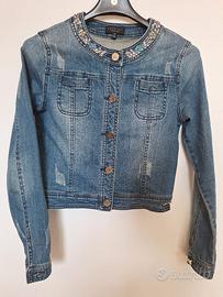 giacca jeans Twinset 14 anni con strass