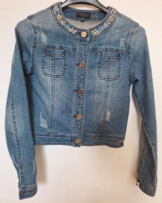 giacca jeans Twinset 14 anni con strass