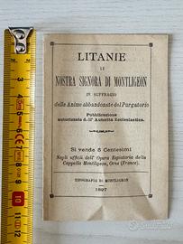 Opuscolo devozionale originale  1897