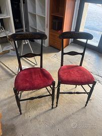 2 sedie Campanino chiavari fratelli levaggi