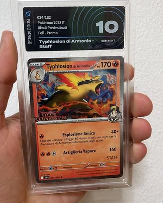TYPHLOSION DI ARMONIO 034/182 STAFF AI-GRADING 10