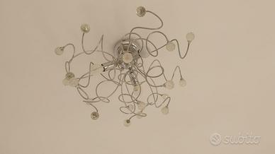 Lampadario moderno cromato
