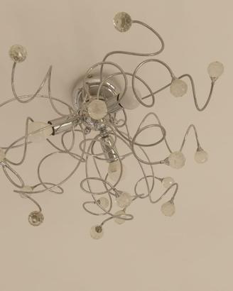 Lampadario moderno cromato
