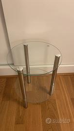 Tavolino in vetro