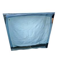 Specchio moderno con cornice in metallo cromato