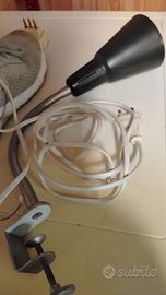 Lampada con morsetto