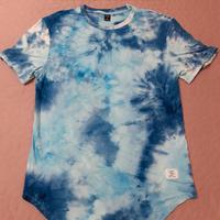 Maglia Shein Tie-Dye Blu Azzurro Bianco ghiaccio