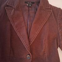 giacca  cioccolato in velluto 