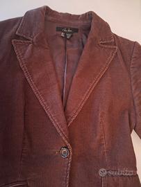 giacca  cioccolato in velluto 