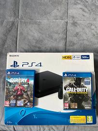 PS4 Slim 500gb con due giochi