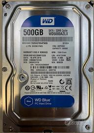 Hard disk western digital WD5000AZLX 3,5" 500gb